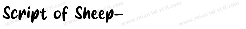 Script of Sheep字体转换